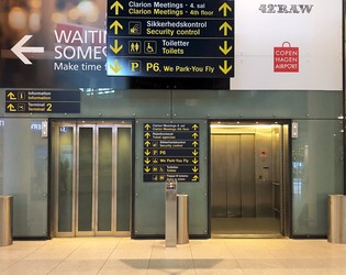 Copenhagen Airport - arrival by metro