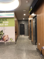 Copenhagen Airport - Terminal 2 - Toilet next to the Norwegian Check in counter