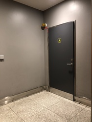 Copenhagen Airport - Terminal 2 - Toilet next to the Norwegian Check in counter