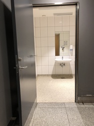 Copenhagen Airport - Terminal 2 - Toilet next to the Norwegian Check in counter