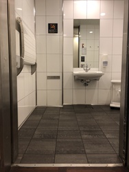 Copenhagen Airport - Toilets (after security) - next to Aamanns Cafe