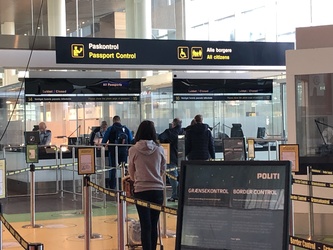 Copenhagen Airport - passport control for flights outside Schengen